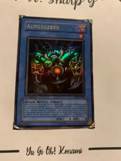 AUFGEBEN - 1. AUFLAGE SDP-G001 DUTSCH Yu-Gi-Oh! CARD ULTRA RARE HOLO KONAMI TCG - Image 5