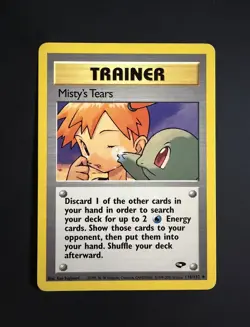 Misty's Tears 118/132 Gym Challenge Pokemon Card - Image 1