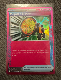 Megaton Blower 182/191 S&V Surging Sparks Ace Spec Holo Rare Pokemon Card - Image 1