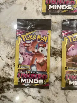 Pokemon Sun & Moon Unified Minds 3 Card Mini Booster 6 Packs - Image 3