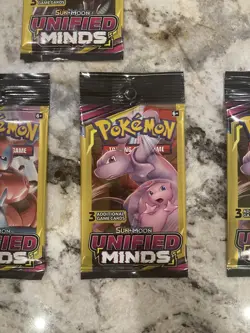 Pokemon Sun & Moon Unified Minds 3 Card Mini Booster 6 Packs - Image 4