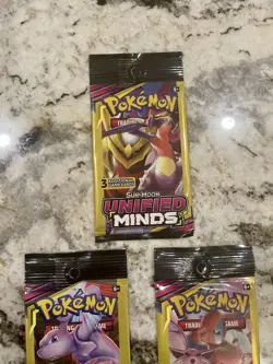 Pokemon Sun & Moon Unified Minds 3 Card Mini Booster 6 Packs - Image 5
