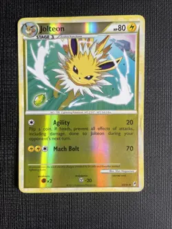 Jolteon 45/95 Call Of Legends Reverse Holo Pokemon Card - PLAYED - Image 1