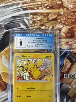 McDonald's Pikachu 25th Anniversary Promo Card Cgc 9 Graded - Image 3