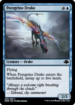 MTG Dominaria Remastered *FOIL* C Peregrine Drake #065 - Image 1