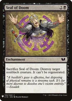 [MTG] Seal of Doom (C15-135) (PLST) LP-HP - Image 1