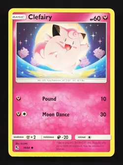 Clefairy 39/68 LP Hidden Fates English Pokemon Card TCG - Image 1