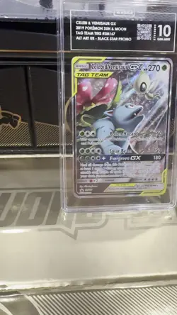 TAG 10 Celebi & Venusaur GX Promo SM167 Pokemon GEM MINT RANK 3rd - Image 2