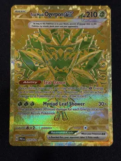 Pokemon Teal Mask Ogerpon ex 177/131 Sv: Prismatic Evolutions Holo NM Hyper Rare - Image 1