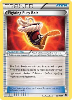 Fighting Fury Belt - 99/122 - Uncommon MP TCG Pokemon - Image 1