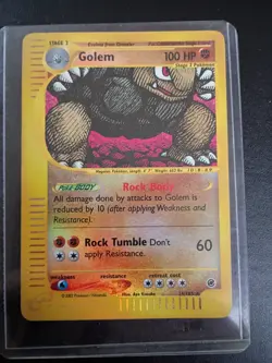 Golem 14/165 Reverse Holo Expedition Set eReader Pokemon TCG NM - Image 1