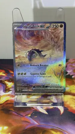 Pokemon Great Tusk EX Full Art Holo Special Illustration Rare SV01 246/198 250 … - Image 2