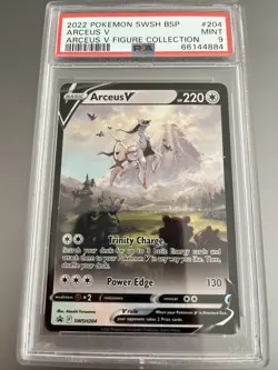 2022 Pokemon SWSH Black Star Promo Arceus V Arceus V Figure CSWSH204 PSA 9 Mint! - Image 1