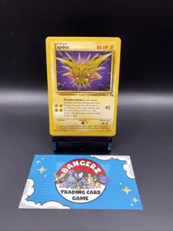 Pokemon TCG Zapdos 30/62 Fossil Unlimited Non-Holo Rare - Image 1