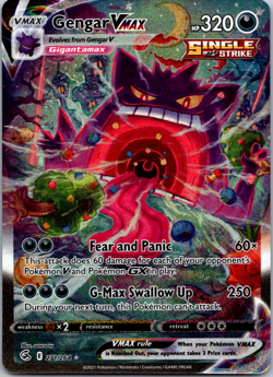 Gengar VMAX (Alt Art) 271/264 Pokemon Swsh Fusion Strike Holo Near Mint - Image 1