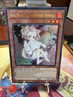 Yu-Gi-Oh! Ash Blossom & Joyous Spring (Alternate Art) (UR) RA04-EN025 NM - Image 1