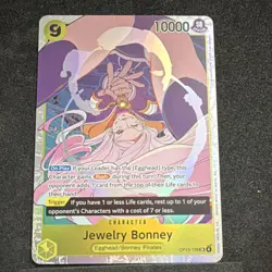 Jewelry Bonney OP13-108 Super Rare Foil Carrying on His Will Rush One Piece CCG - Image 1
