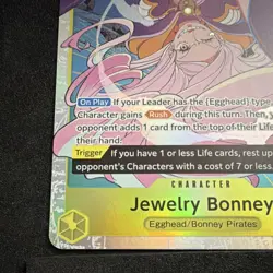 Jewelry Bonney OP13-108 Super Rare Foil Carrying on His Will Rush One Piece CCG - Image 3