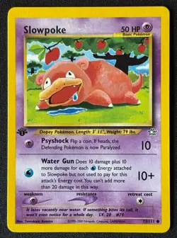 1st Edition Slowpoke - Neo Genesis - #73/111 - Vintage Pokemon Card 2000 WOTC - Image 1