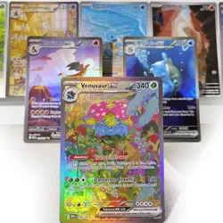 Pokemon 151 PKM Cards Holographic Ex GX Rare Collection Battle Toys Gifts for - Image 1