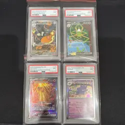 Lot Of 4 PSA 9 Graded Pokemon Cards - Image 1
