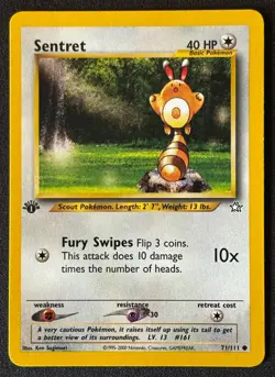 1st Edition Sentret - Neo Genesis - #71/111 - Vintage Pokemon Card 2000 WOTC - Image 1