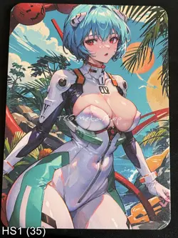 🔥 HS1 35 Rei Ayanami Evangelion Hot & Spicy Waifu Anime A6 Board Card - Image 1