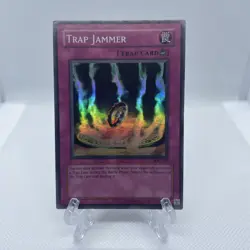 Yu-Gi-Oh! Trap Jammer IOC-110 Super Rare + Extra Foil Card - Image 1