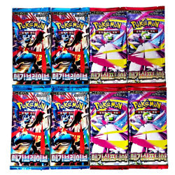 8 PACKS Mega Brave+Mega Symphonia+Random Pokemon TCG Cards Booster Sealed KOREAN - Image 1