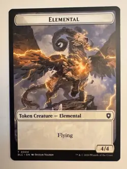 Elemental // Cat Double-Sided Token MTG BLC 4//16 Token NM - Image 1