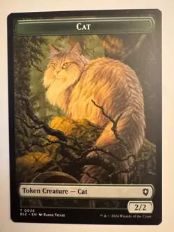 Elemental // Cat Double-Sided Token MTG BLC 4//16 Token NM - Image 2