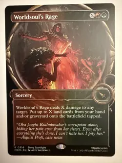 Worldsoul's Rage (Showcase) [Murders at Karlov Manor] Near Mint MTG Magic - Image 1