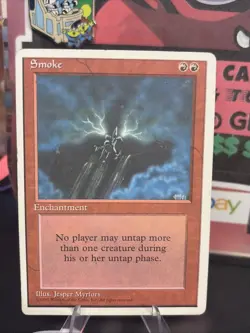 MTG Smoke, 4th edition HEAVILY PLAYED MAGIC THE GATHERING - Image 1