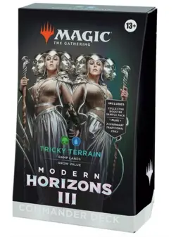 Magic: The Gathering Modern Horizons 3 Tricky Terrain Commander Deck Sealed - Image 1
