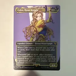 Celes Rune Knight Borderless 0201 MTG Commander FINAL FANTASY Mythic NP - Image 1