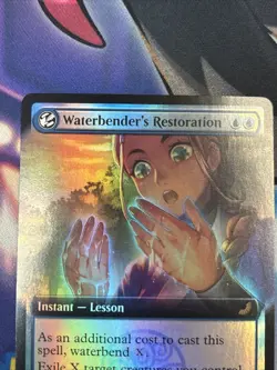 Waterbender's Restoration Avatar: The Last Airbender Extended Art Foil Rare - Image 3