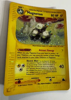 Pokemon TCG Magneton Holo RARE 2003 Vintage Card H18/H32 - Image 4