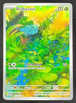 2023 Pokemon Mew EN Illustration Rare #166 Bulbasaur - Image 1