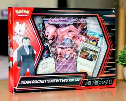 Pokemon TCG Team Rocket’s Mewtwo ex Box + foil promo card. Free 48 hrs delivery - Image 1