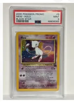 PSA 9 MINT 2000 Pokemon Promo Mew - Holo Black Star #9 - Image 1