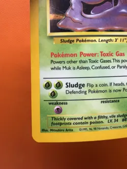 Muk ⭐ 13/62 Holo Rare Fossil 1999 Pokemon LP 1642 - Image 4