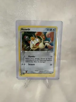 Pokemon TCG Meowth #013 WOTC Promo Holo Card Vintage 2003 Nintendo MP-WP - Image 1