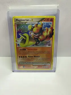 Pokemon Magmortar LV.X Diamond & Pearl 123/123 Rare Holo LV.X Level Up 130HP - Image 1