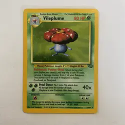 Pokemon TCG Vileplume Jungle 15/64 Unlimited Holo Rare Vintage 1999 WoTC - LP - Image 1