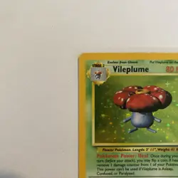 Pokemon TCG Vileplume Jungle 15/64 Unlimited Holo Rare Vintage 1999 WoTC - LP - Image 2