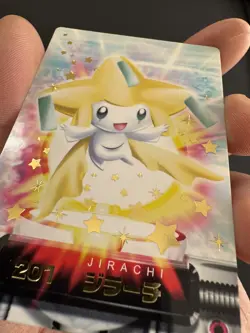 Pokemon Bandai Carddass Zukan Jirachi #201 White Back Limited Promo Japanese - Image 2