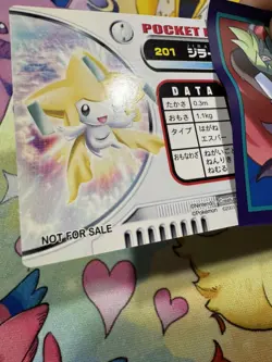 Pokemon Bandai Carddass Zukan Jirachi #201 White Back Limited Promo Japanese - Image 4