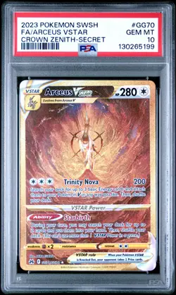 2023 POKEMON SWORD & SHIELD CROWN ZENITH SECRET FULL ART/ARCEUS VSTAR PSA 10 - Image 1