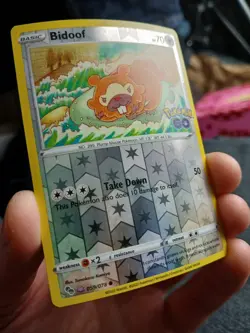 Pokemon TCG Bidoof 059/078 (Peelable Ditto) Pokemon Go NM - Image 3