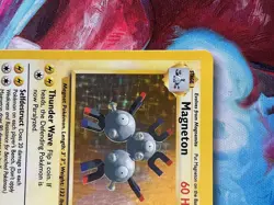 Magneton LP 9 Base Set WOTC Holo Rare Pokemon TCG 1999 - Image 3